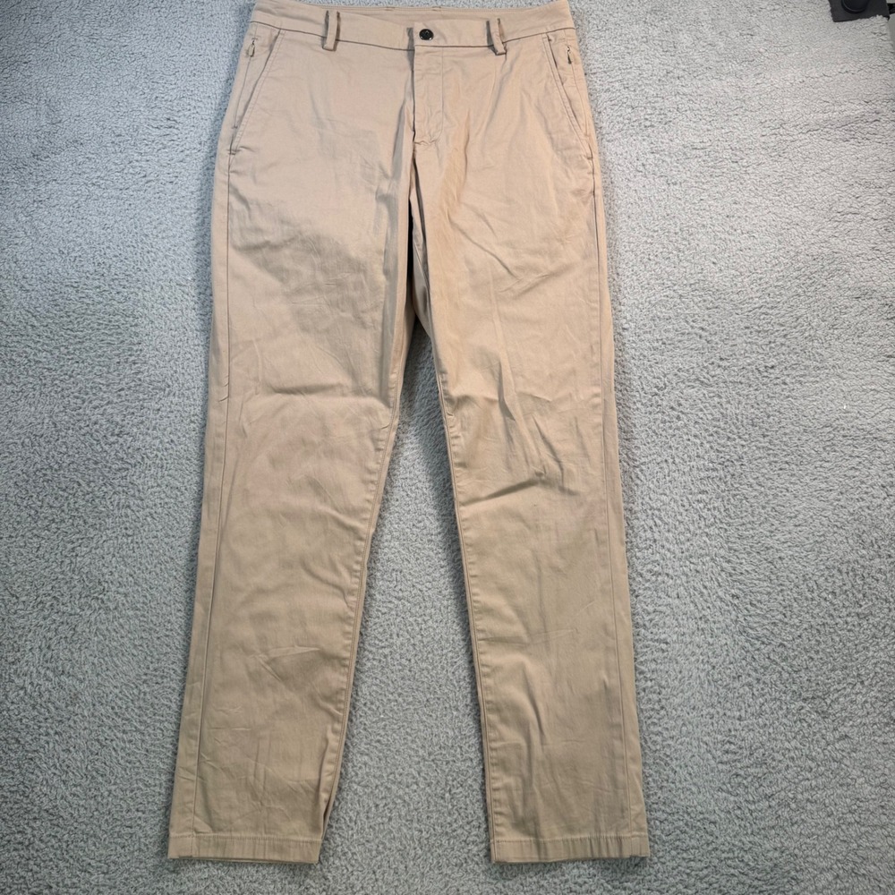 Birddogs Mens Khaki Chino Pants with Built-in Liner Tan Stretch‎ 32x30 Slim Fit